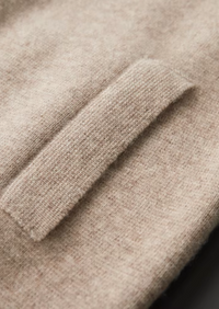 Men's Merino Wool Cardigan – Structured Collar