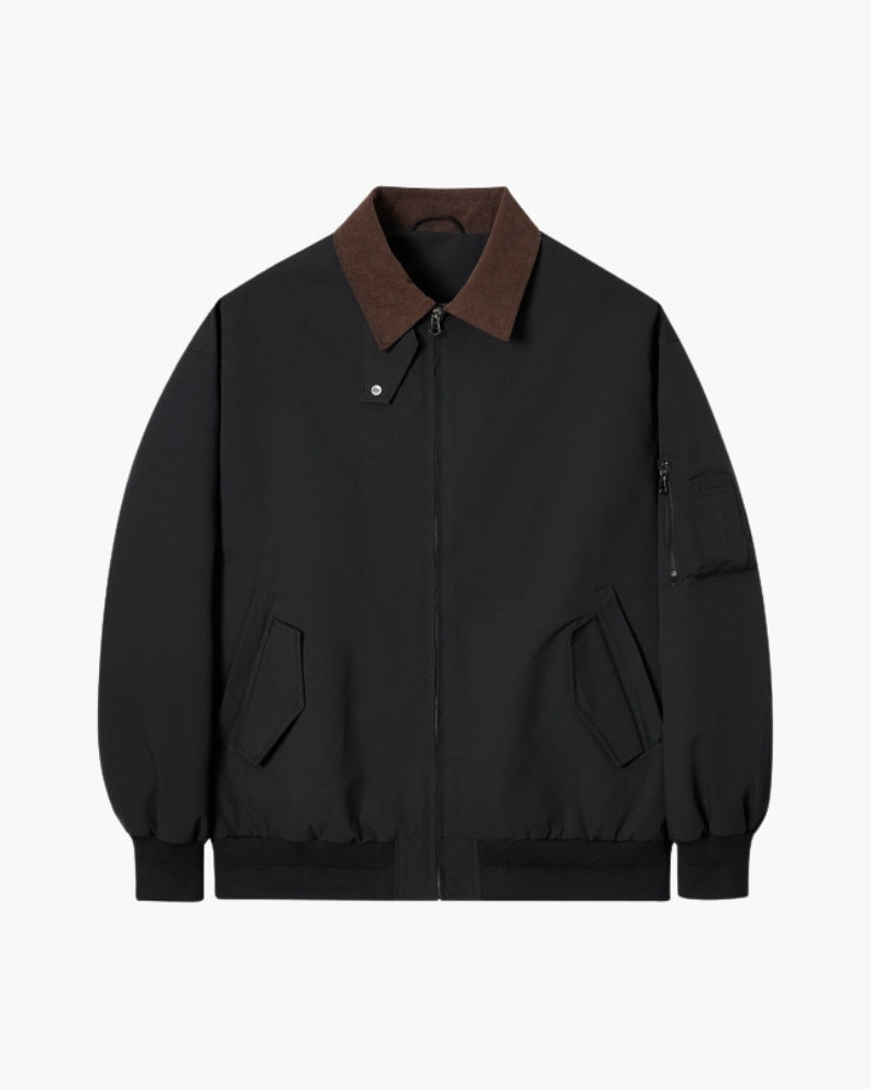 Men's Classic Harrington Jacket – Lightweight Zip Front