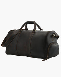 Men's Cowhide Leather Weekend Bag – Durable Travel Design