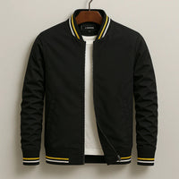 Men's Cotton-Blend Bomber Jacket – Zip Front