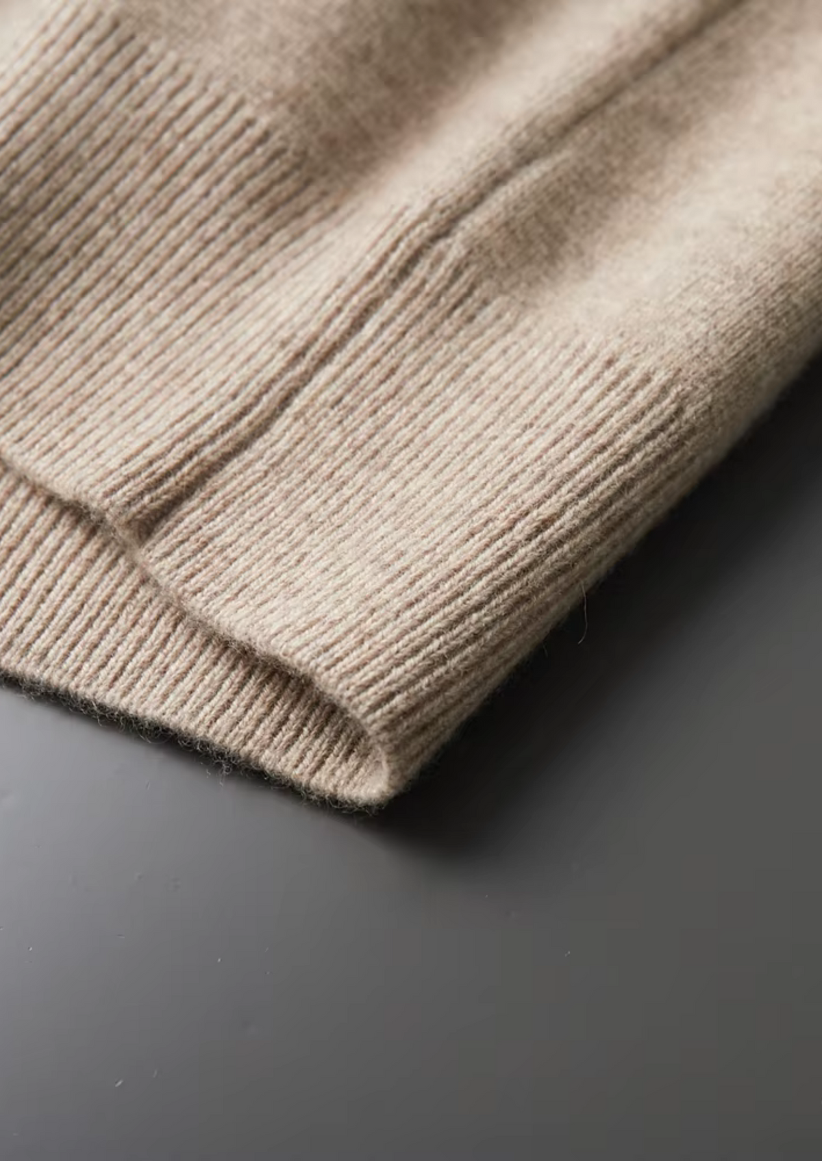 Men's Merino Wool Cardigan – Structured Collar
