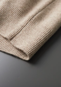 Men's Merino Wool Cardigan – Structured Collar