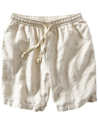 Men's Linen-Touch Summer Shorts – Breathable Tailored Fit