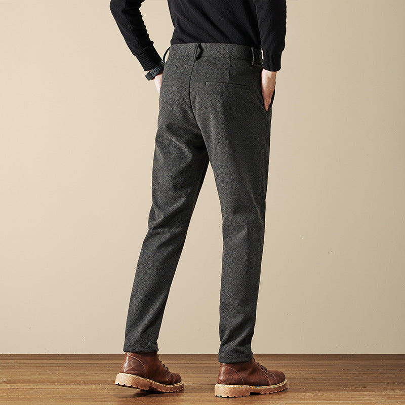Men's Tailored Pleated Trousers – Adjustable Side Tabs