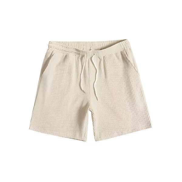 Men's Waffle-Knit Summer Set – Shirt & Shorts