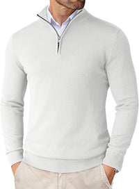Men's Quarter-Zip Sweater – Tailored Lightweight Knit