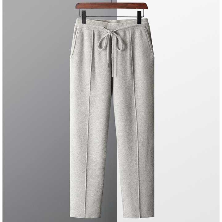 Men's Pure Cashmere Trousers – Refined Tailored Fit