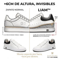 Men's Height-Increasing Shoes – Hidden Lift 6–8 cm