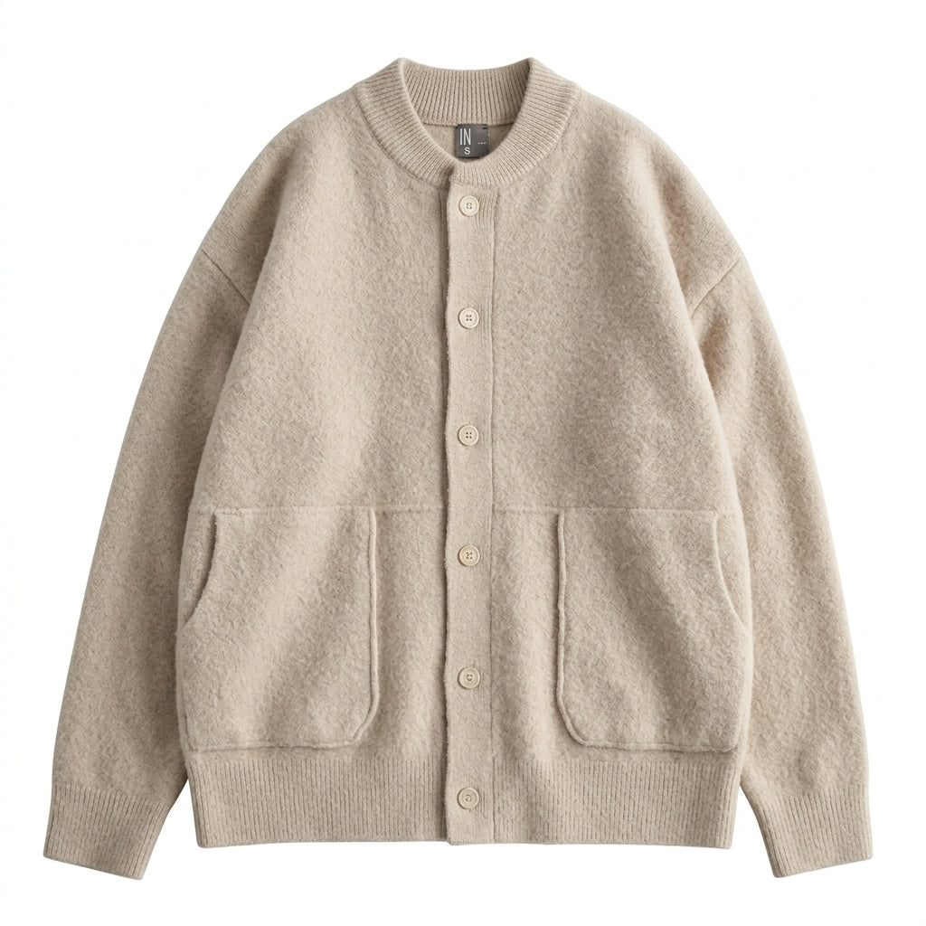 Men's Chunky Knit Cardigan – Button Front