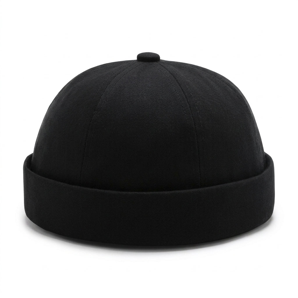 Men's Brimless Cotton Cap – Minimal Urban Design