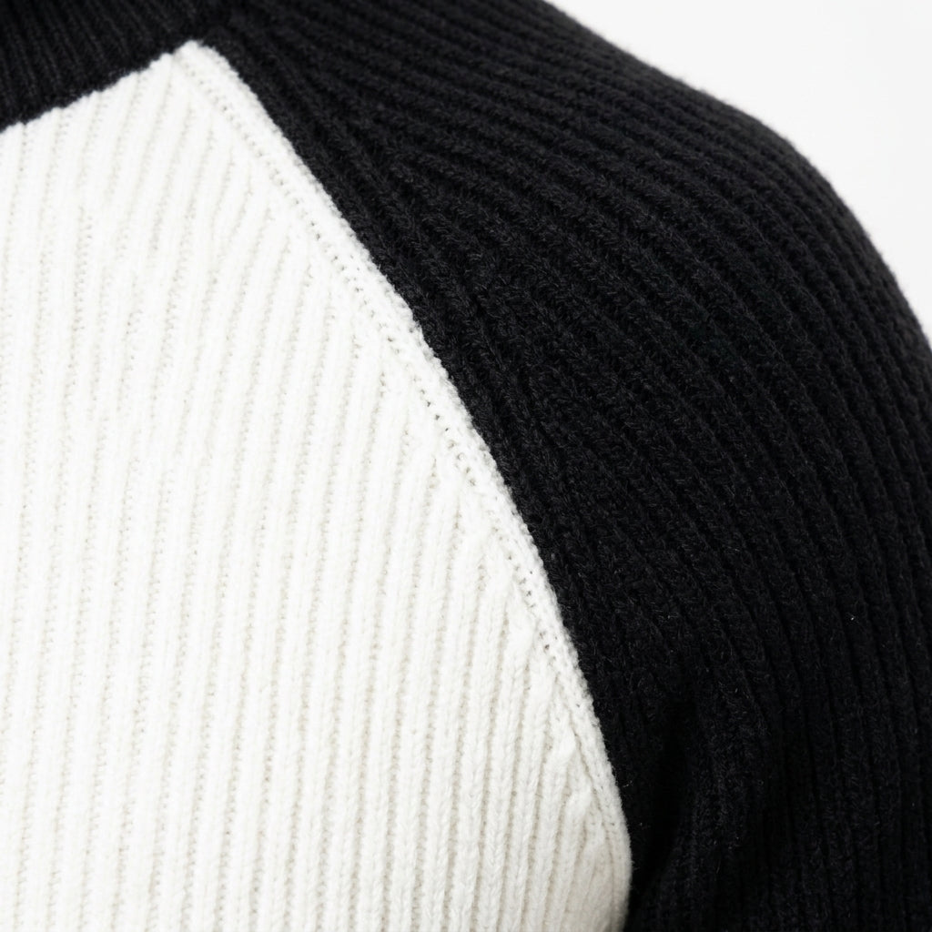 Men's Color-Block Knit Sweater – Retro Crew-Neck
