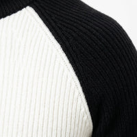 Men's Color-Block Knit Sweater – Retro Crew-Neck