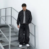 Men's Wide-Leg Jeans – Y2K Punk-Inspired Style