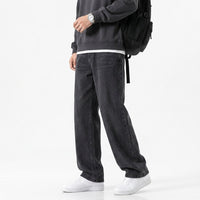 Men's Wide-Leg Jeans – Straight Non-Stretch Denim