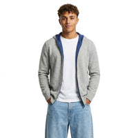 Men's 100% Wool Zip Hoodie – Warm Breathable Knit