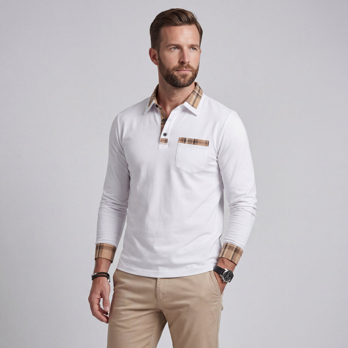 Men's Refined Polo Shirt – Soft Comfortable Fit