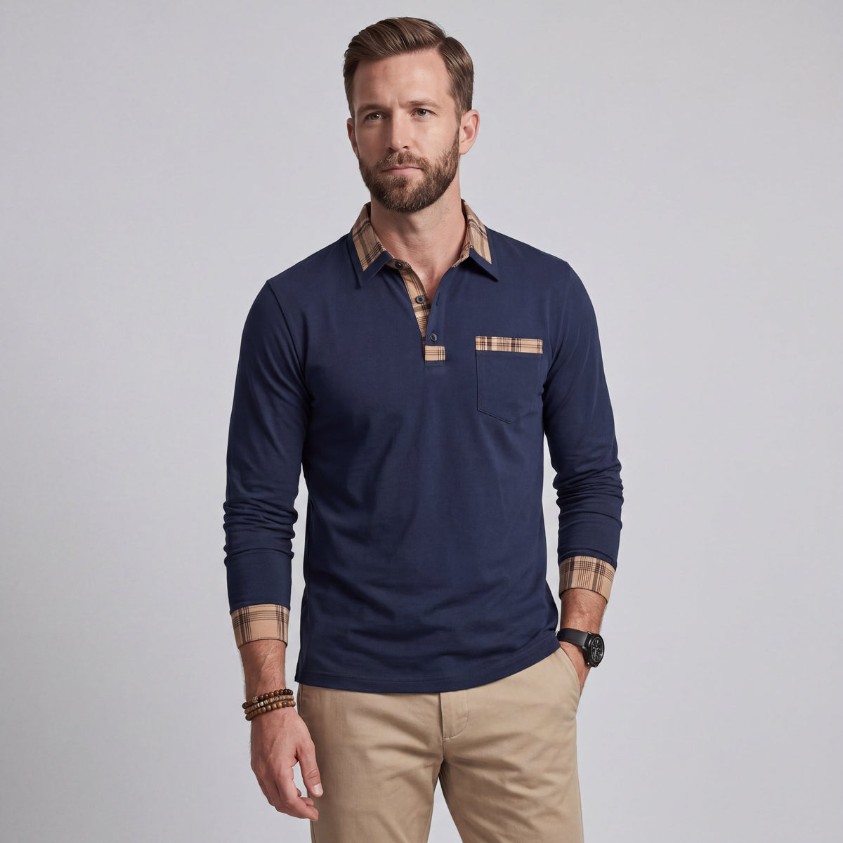 Men's Refined Polo Shirt – Soft Comfortable Fit