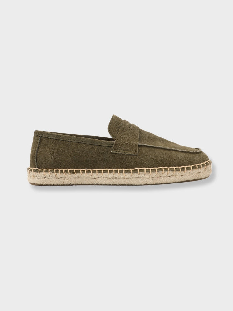 Men's Suede Penny Loafers – Artisanal Jute Sole
