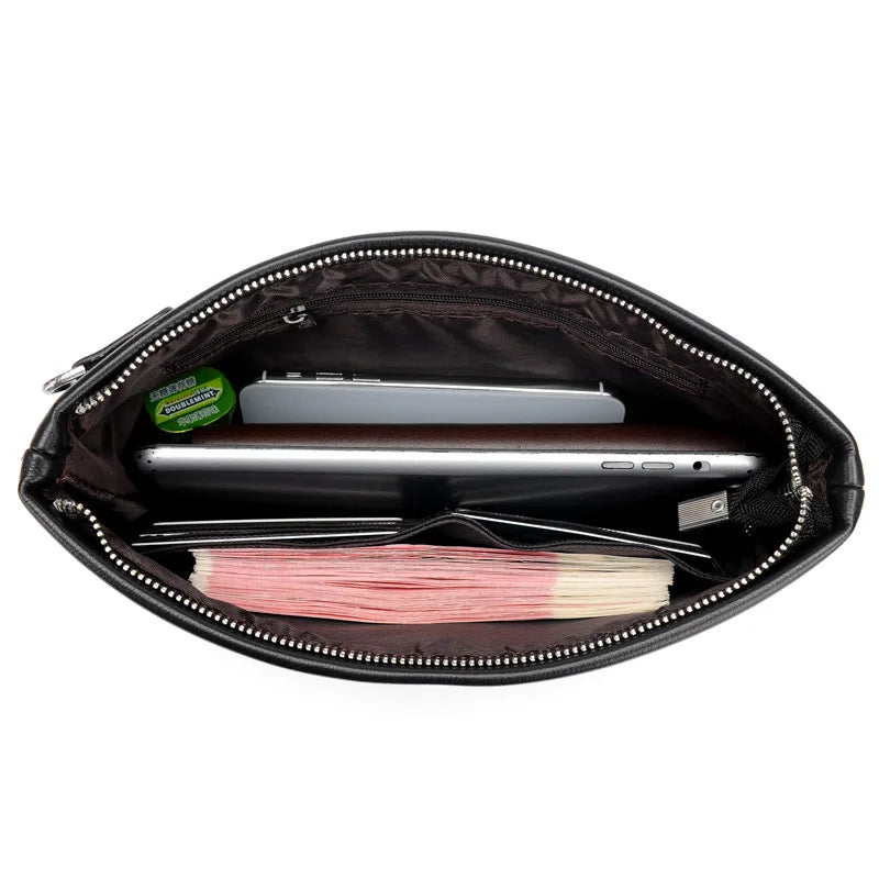 Men's Leather Handbag – Elegant Structured Design