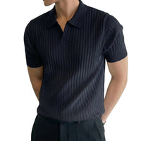Men's Textured Polo Shirt – Smart Casual Fit