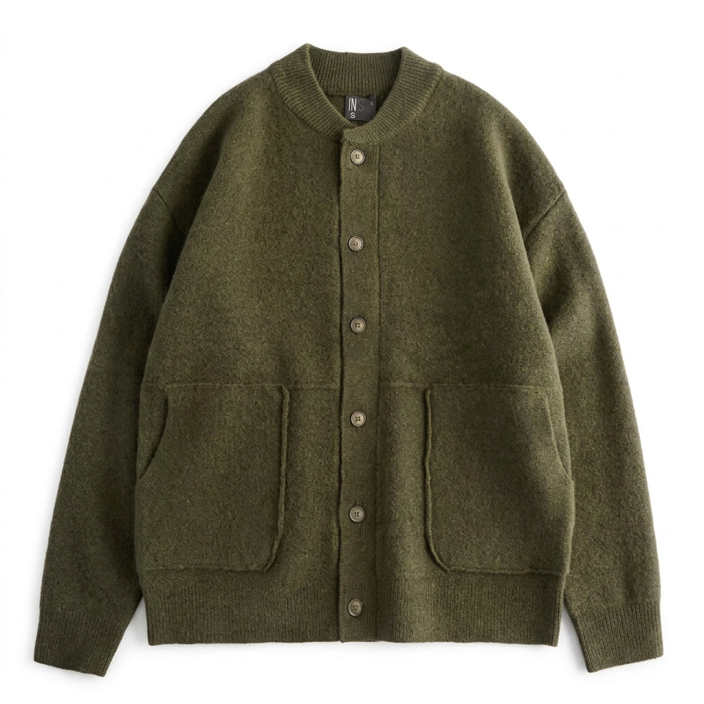 Men's Chunky Knit Cardigan – Button Front