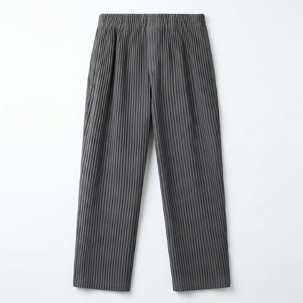 Men's Pleated Trousers – Relaxed Business-Casual Fit