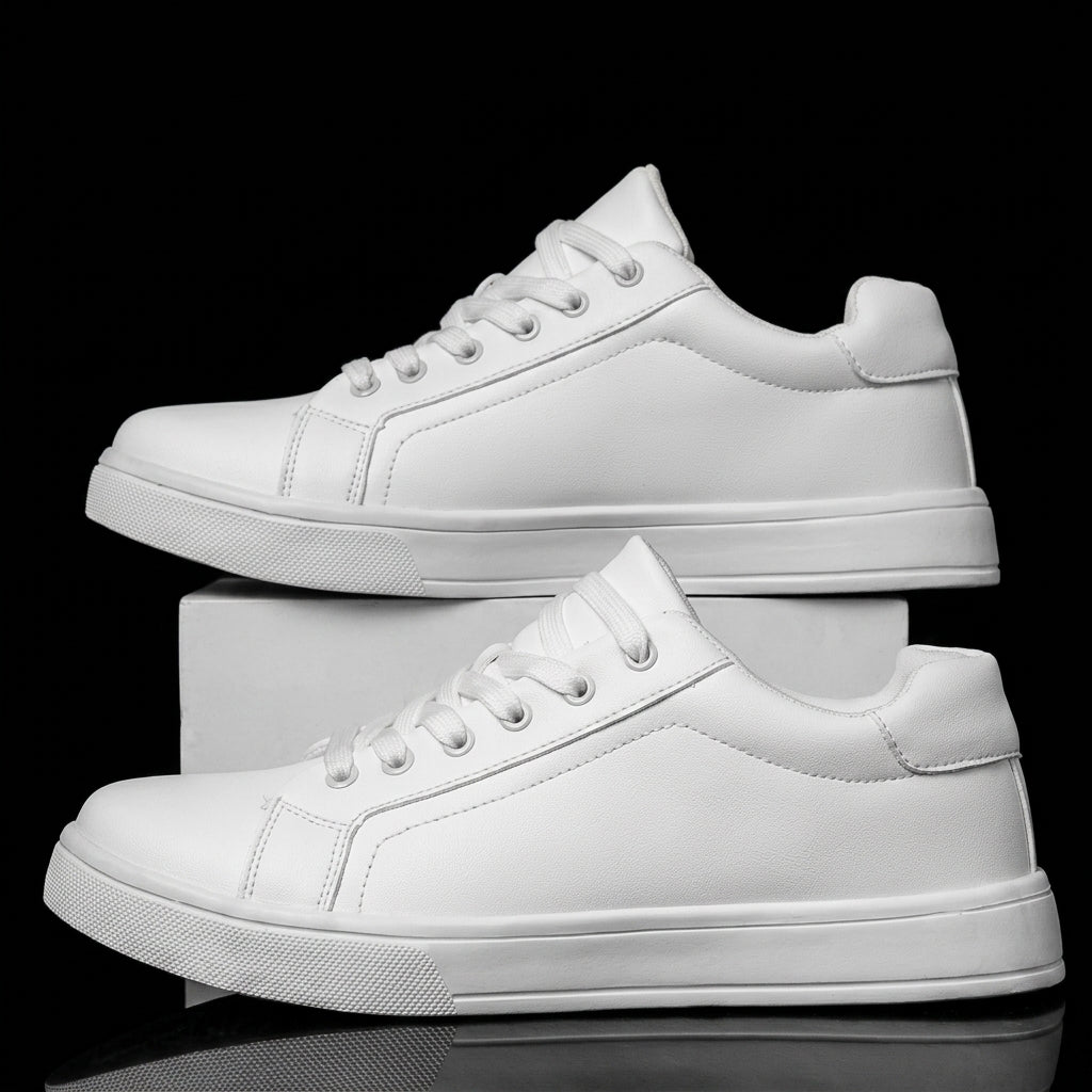 Men's Leather Sneakers – Breathable Non-Slip Design