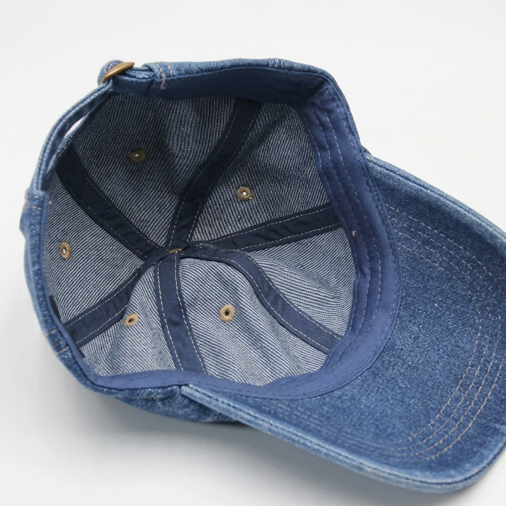 Vintage Denim Baseball Cap – Adjustable Cotton Design