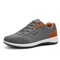 Men's PU Leather Walking Sneakers – Lightweight Casual Design