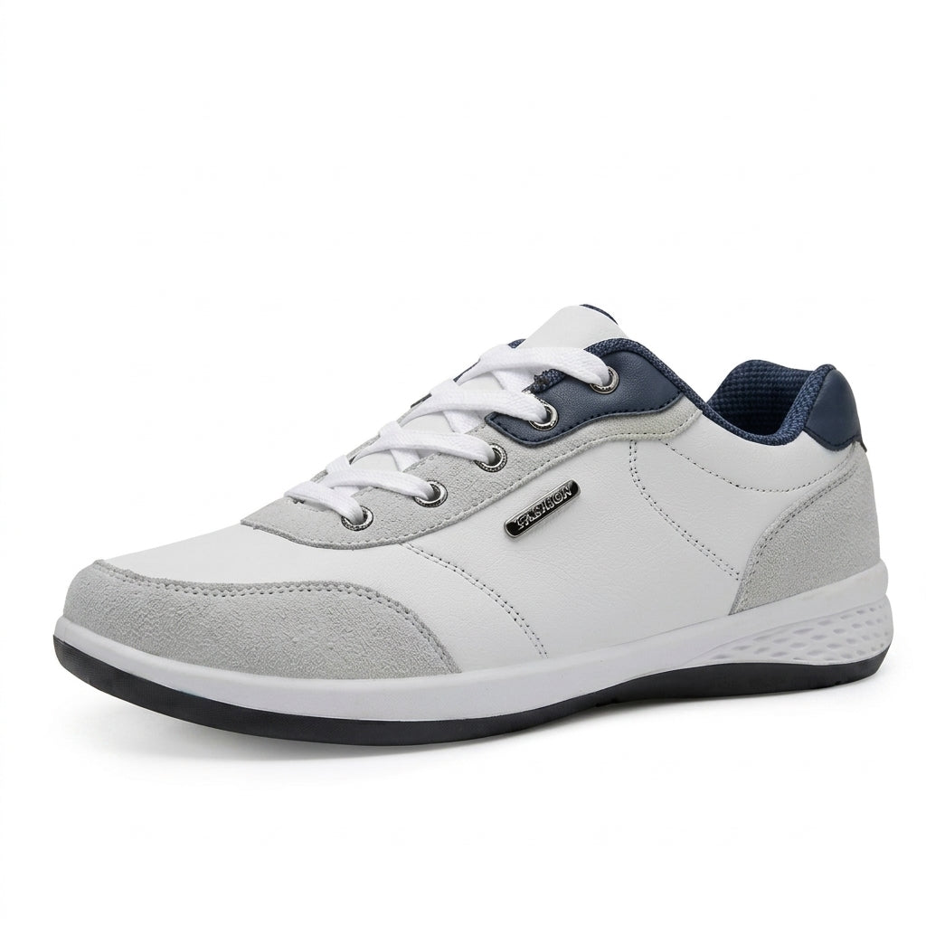 Men's PU Leather Walking Sneakers – Lightweight Casual Design