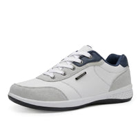 Men's PU Leather Walking Sneakers – Lightweight Casual Design