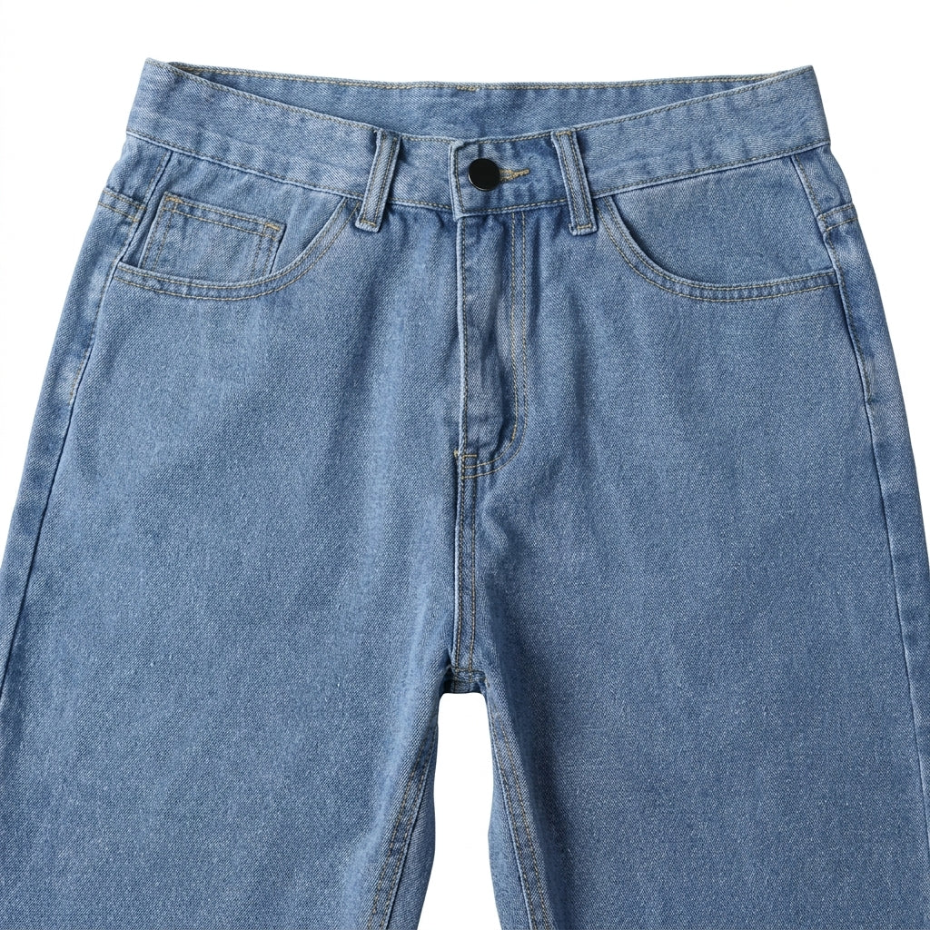 Men's Stretch Jeans – Mid-Rise Straight Leg
