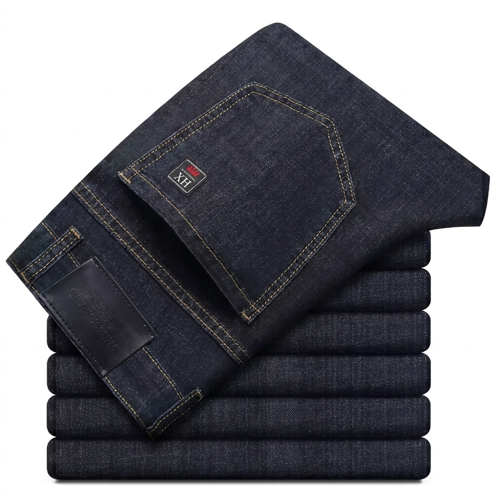 Men's Cotton Jeans – Straight-Leg Smart-Casual Fit