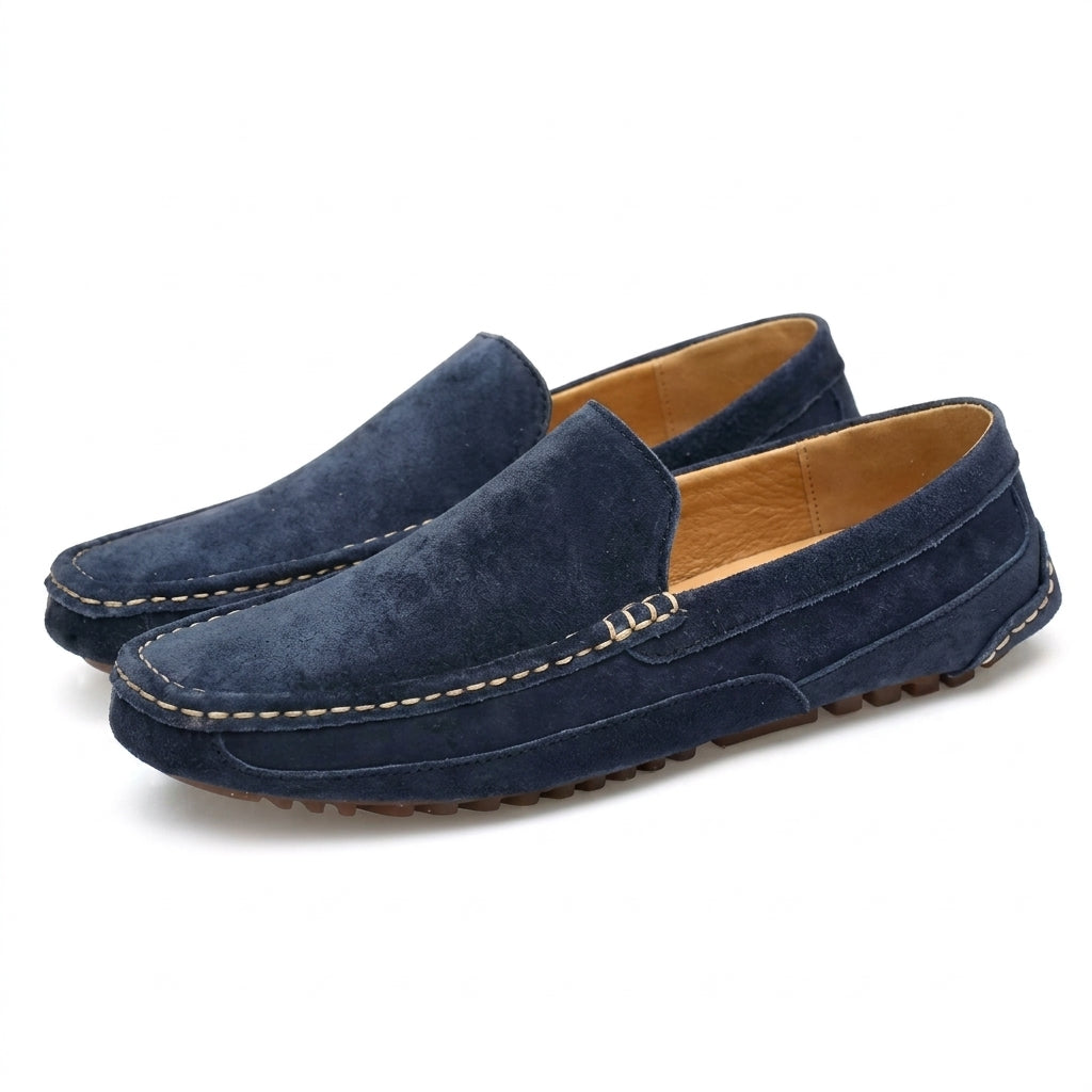 Men's Suede Loafers – Cushioned Business-Casual Fit
