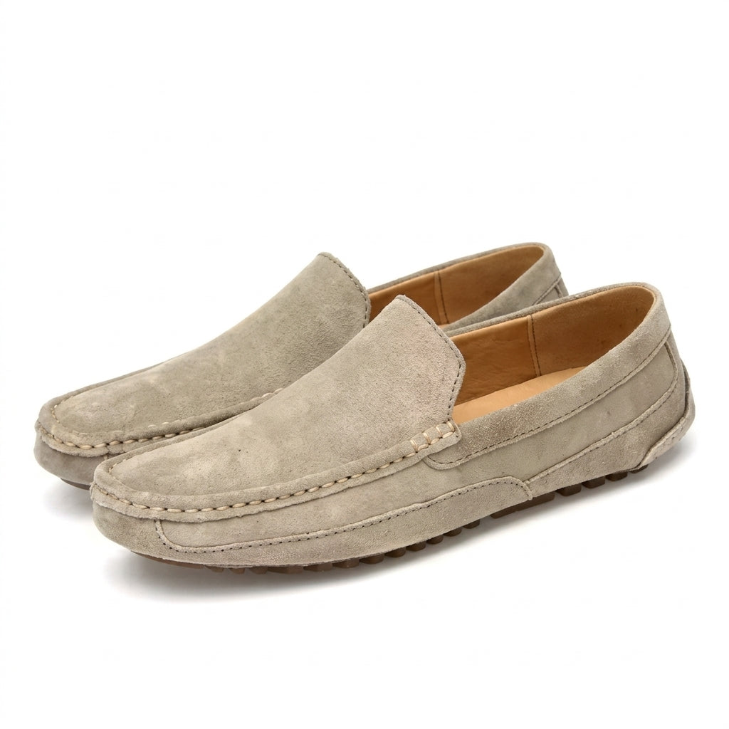 Men's Suede Loafers – Cushioned Business-Casual Fit