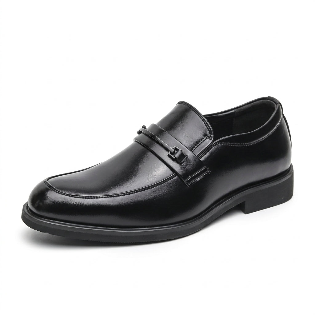 Men's Formal Slip-On Loafers – Buckle Detail