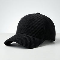 Corduroy Duckbill Cap – Solid-Colour Retro Design