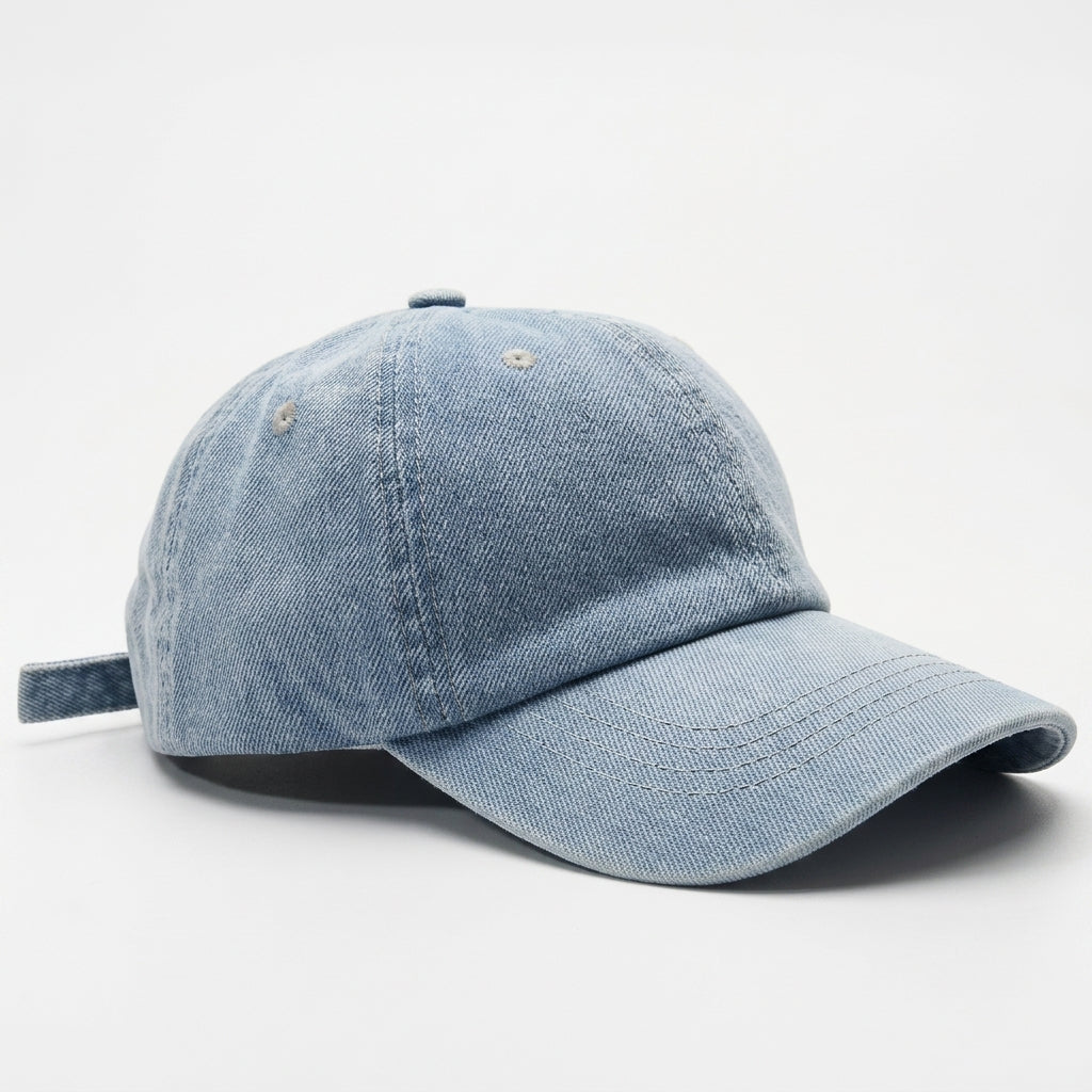 Vintage Denim Baseball Cap – Adjustable Cotton Design