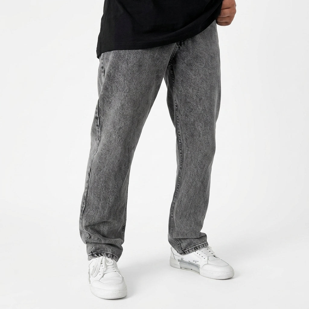 Men's Stretch Jeans – Mid-Rise Straight Leg