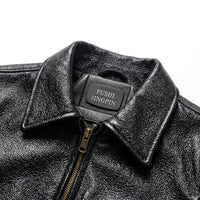 Men's Genuine Cowhide Leather Jacket – Classic Biker Style