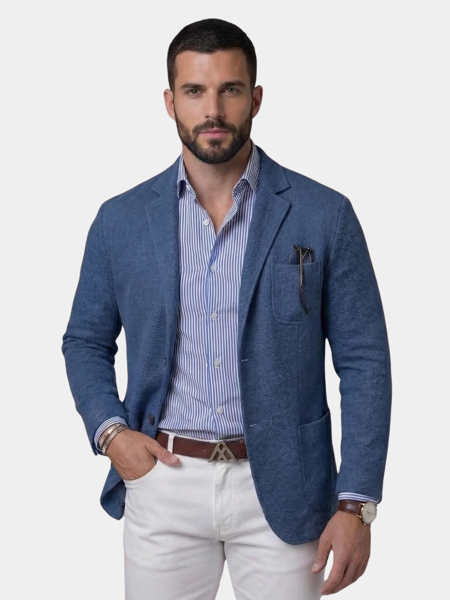 Men's Linen Blazer – Lightweight Unstructured Fit