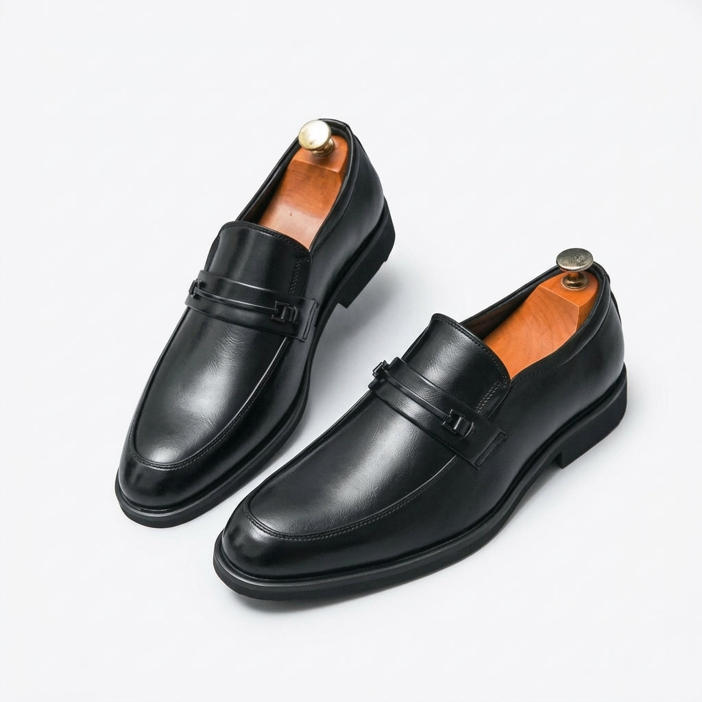 Men's Formal Slip-On Loafers – Buckle Detail