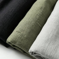 Men's Linen-Blend Straight Trousers – Wrinkle-Resistant Fit