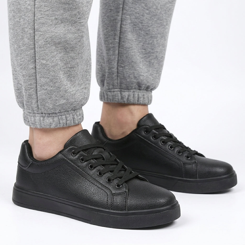 Men's Leather Sneakers – Breathable Non-Slip Design