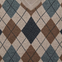 Men's Argyle Knit Vest – V-Neck