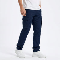 Men's Relaxed Straight-Leg Cargo Trousers