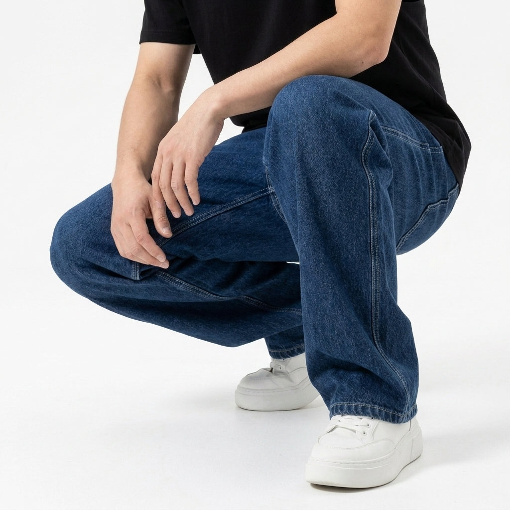 Men's Wide-Leg Jeans – Relaxed Y2K-Inspired Fit