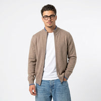 Men's High-Neck Zip Cardigan – Knit Layer