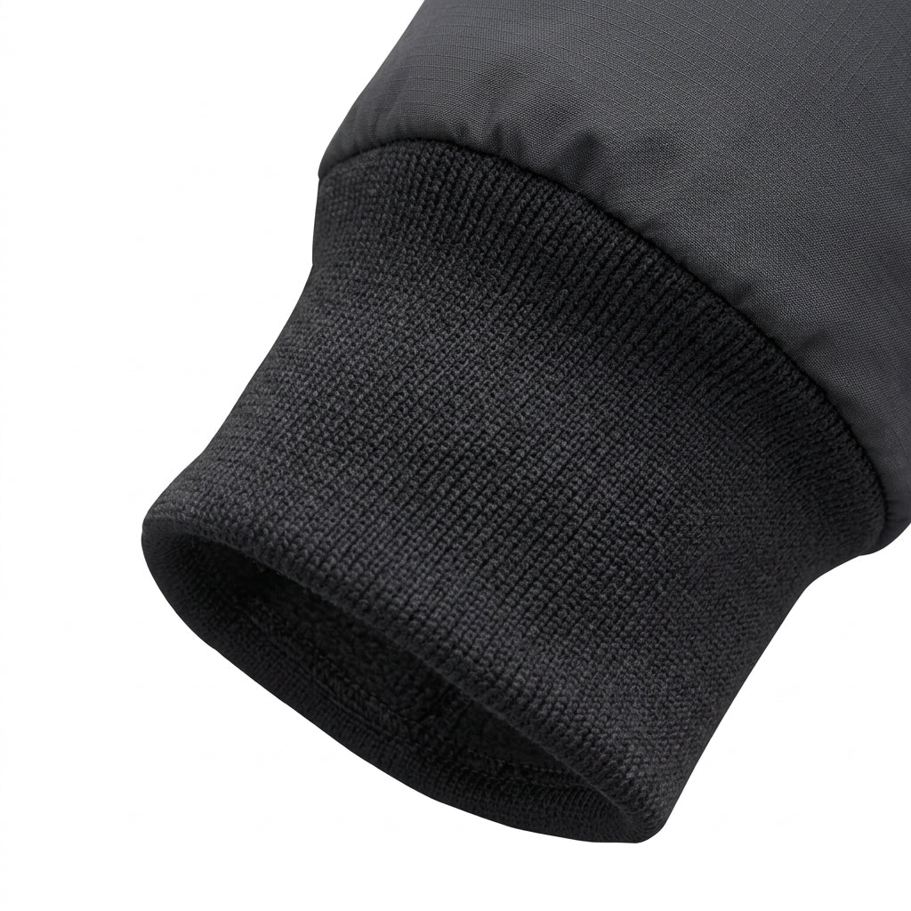 Men's Fleece-Lined Jacket – Stand Collar & Zip Front