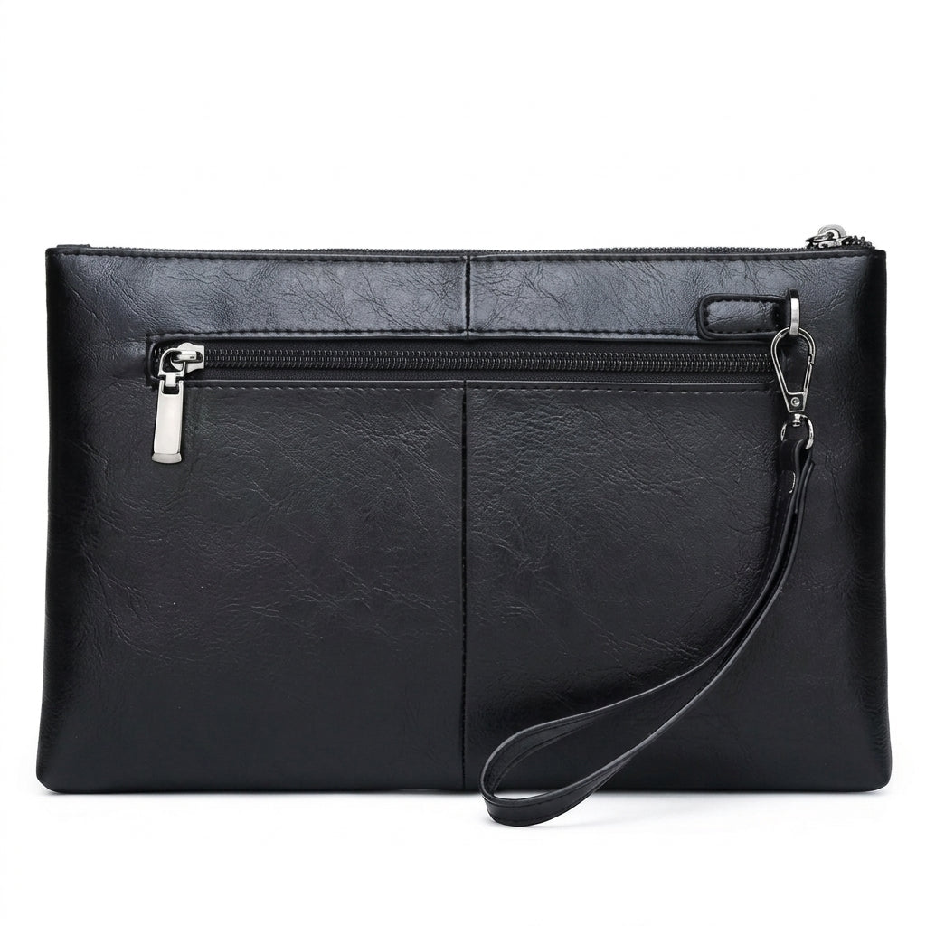 Men's PU Leather Handbag – Polyester Lining
